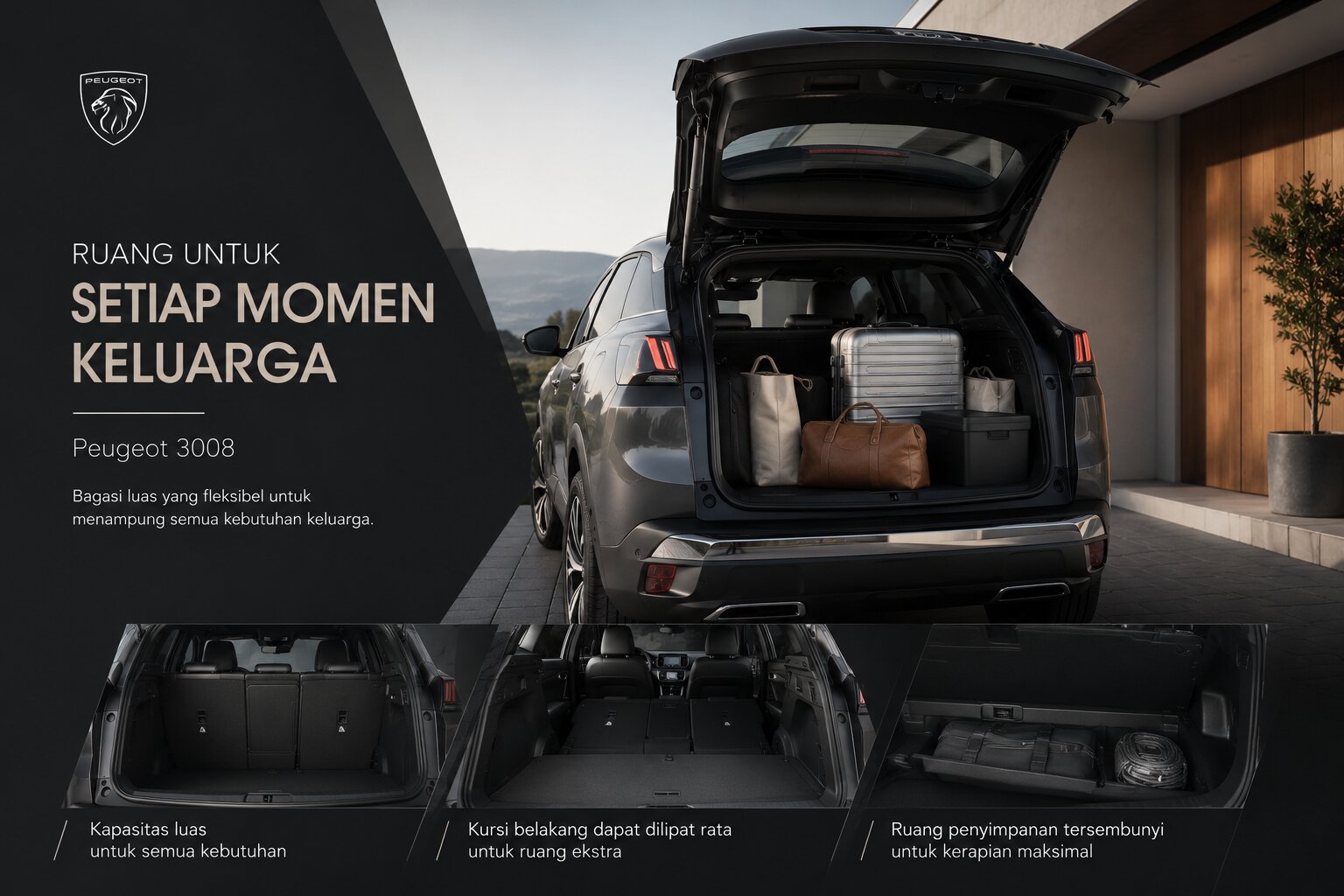 Peugeot 3008 dan Efektivitas Ruang untuk Menunjang Kebutuhan Keluarga