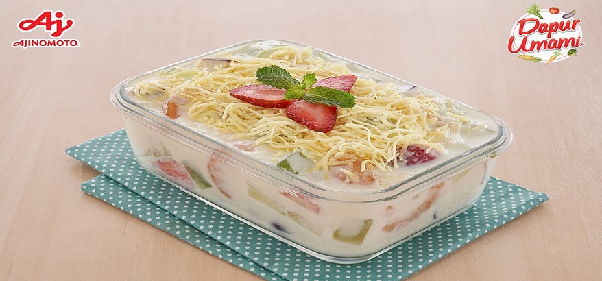 Cara Membuat Salad Buah Ala Mayumi Saus Serbaguna dengan Susu