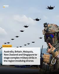 Australia, Inggris, Malaysia, Selandia Baru, Dan Singapura Gelar Latihan Militer Melibatkan Pesawat Tanpa Awak